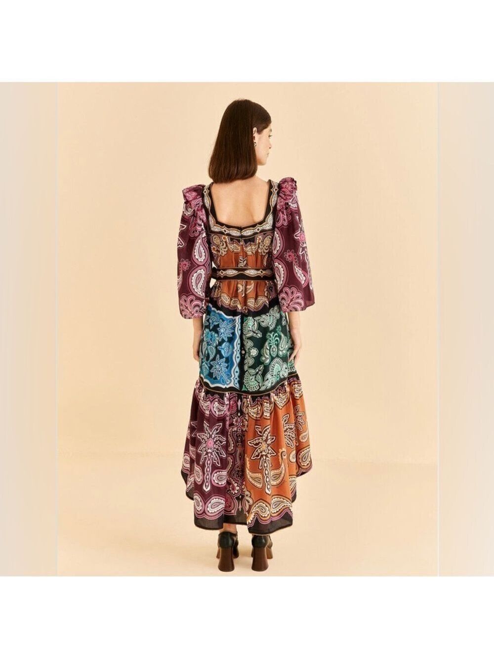 Farm Rio Multicolor Sweet Mermaids Midi Dress - Picture 7 of 10